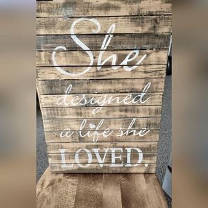 Wooden decorative wall hanging